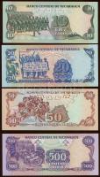 Nicaragua 1985(1988). 10C, 20C, 50C, 500C, 1000C egy kivételével komplett sor! T:I
