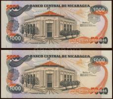 Nicaragua 1988. 5000C (2x) T:I
