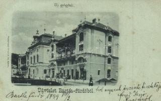 1899 Bártfa, Bardejov, Bardejovské Kúpele, Bardiov; Új gyógyház, Werther J. üzlete. Divald K. fia kiadása / spa hall, hotel, shops (EK)
