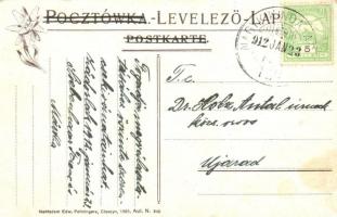 Tátra, Morskie oko ku Rysom / A Nagy Halas-tó a Tengerszem csúcs felé. Feitzinger Ede 1905. No. 840....