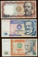 Peru 1985.6.21. 5000S + 1987.6.26. 10I, 50I, 100I, 500I + 1988.6.28. 1000I T:I