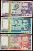 Peru 1988.6.28. 5000I, 10.000I, 50.000I T:I