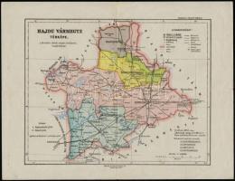 1923, 1925 Csanád vármegye és Hajdu vármegye térképe, kiadja a Magyar Földrajzi Intézet Rt., 26x33 2...