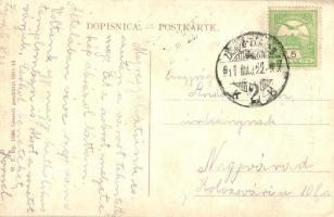 Zágráb, Agram, Zagreb; Jelacicev spomenik / Jelasics emlékmű, szobor. W. L. Bp. 1589. / statue (EK)