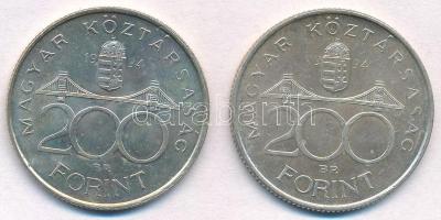 1994. 200Ft Ag "Deák" (2x) T:2