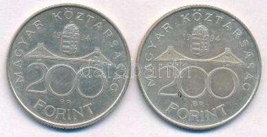 1994. 200Ft Ag "Deák" (2x) T:2