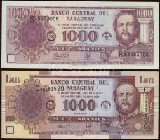 Paraguay 2002-2004. 1000G (2x) klf évszámok T:I
