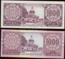 Paraguay 2002-2004. 1000G (2x) klf évszámok T:I