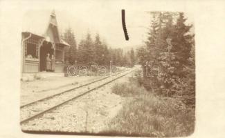 Tátra, Csorba-tó villamos vasútállomás / tramway station. photo