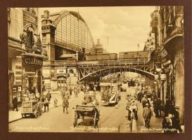 cca 1905 Berlin 34 db 19x20 cm-es mozgalmas városképet tartalmazó füzet