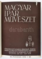 1937 A Magyar Iparművészet c. újság teljes bekötött évfolyama, korabeli jó állapotú egészvászon kötésben.