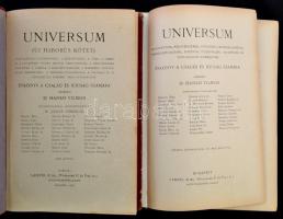 1904-1918 Universum I., IV., V. VIII. kötete. Évkönyv a család és ifjuság számára. Szerk.: Dr. Hankó...
