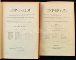 1904-1918 Universum I., IV., V. VIII. kötete. Évkönyv a család és ifjuság számára. Szerk.: Dr. Hankó...