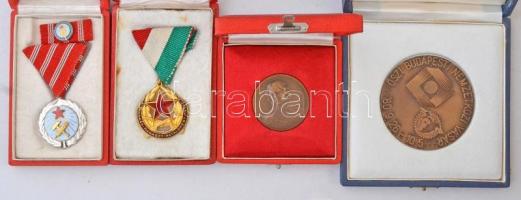 Vegyes 7db-os szocialista plakett, emlékérem és kitüntetés tétel, közte "Munkás-Paraszt Hatalom...