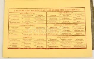 cca 1930 A Richter féle vitaminkészítmények reklám kiadványa. 9 merített papíros táblán termékbemuta...