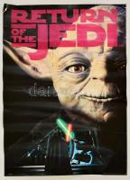 1998 Star Wars: The Return of the Jedi (A Jedi visszatér) filmplakát, gyűrődésekkel, sarkaiban ragasztással, 89x64 cm / Star Wars: The Return of the Jedi poster, creased, with small damage on the corners, 89x64 cm