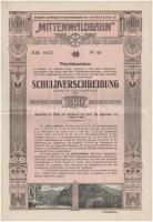 1897-1929. 4db-os vegyes magyar és osztrák részvény tétel, közte "Magyar Általános Kőszénbánya ...