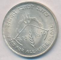 Nepál 1968. 10R Ag "FAO" T:1-
Nepal 1968. 10 Rupees Ag "FAO" C:AU
Krause KM#79...