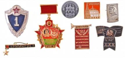 Szovjetunió 8db-os vegyes jelvény tétel T:2 Soviet Union 8pcs of various badges C:XF