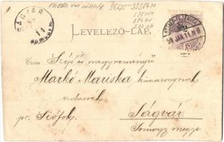 1899 Székesfehérvár, Honvéd laktanya, Honvéd tiszti pavilon. Klökner Péter kiadása 635. sz. (vágott ...