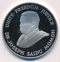 Sierra Leone 1987. 10L Ag "Törpe víziló" T:PP ujjlenyomat, felületi karc
Sierra Leone 198...