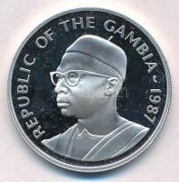 Gambia 1987. 20D Ag "Vadvilágért Nemzetközi Alap - Nyugati Vöröskolombusz" T:PP felületi k...