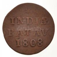 Holland Kelet-India / Batáviai Köztársaság 1808. 1d Cu T:2- Netherlands East Indies / Batavian Republic 1808. 1 Duit Cu C:VF