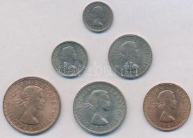 Új-Zéland 1963. 1/2p-1Fl (6xklf) T:1-
New Zealand 1963. 1/2 Penny - 1 Florin (6xdiff) C:AU