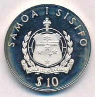 Szamoa 1986. 10T Ag "Szamoai legyezőfarok" T:PP ujjlenyomat, szennyeződés
Samoa 1986. 10 ...