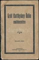Gróf Batthyány Ödön emlékezetére. Szombathely, 1928. Martineum. 28p.