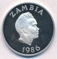 Zambia 1986. 10K Ag "Fehérszárnyú bolyhosfarkúmadár" T:PP felületi karc
Zambia 1986. 10 K...