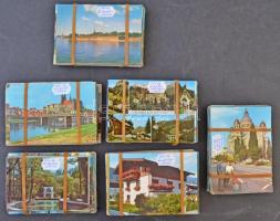 600 db modern színes külföldi városképes lap / 600 modern European and Worldwide town-view postcards