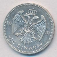 Jugoszlávia 1931. 10D Ag "I. Sándor" T:2
Yugoslavia 1931. 10 Dinara Ag "Alexander I&...