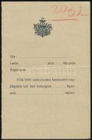 1916 Arad, kenyér- és lisztjegyek