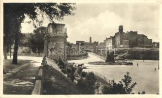 9 db régi olasz városképes lap / 9 pre-1945 Italian town-view postcards