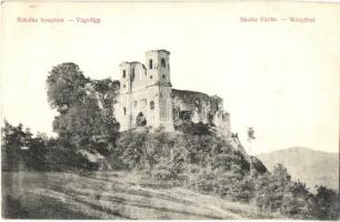 Vágsziklás, Szkalka-Benedek, Skalka nad Váhom (Trencsénteplic); Vágvölgy. Apátsági romok / abbey ruins in Povazie