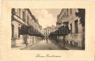 Losonc, Lucenec; Erzsébet utca / street view (Rb)