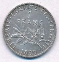 Franciaország 1899. 1Fr Ag T:1-,2
France 1899. 1 Franc Ag C:AU,XF
Krause KM#844.1
