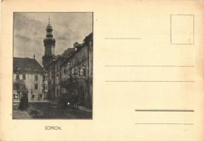 Sopron, Oedenburg; Várostorony. Hátoldalon: Kelt Trianon XX. évében, irredenta (fa)