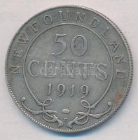 Kanada / Új-Fundland 1919C 50c Ag "V. György" T:2,2-
Canada / Newfoundland 1919C 50 Cents...