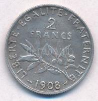 Franciaország 1908. 2Fr Ag T:2
France 1908. 2 Francs Ag C:XF
Krause KM#845.1