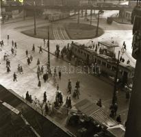cca 1965 Villamosok Budapesten, 3 db szabadon felhasználható, vintage negatív, + 6 db vintage fényké...