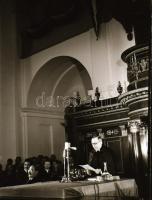 1949. április 14. Függetlenségi nyilatkozat ünnepsége Debrecenben, amelyen Nagy Imre is jelen volt, ...