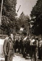 1948. augusztus 30. Balatonfonyódon rendezett ifjúsági tábor, képriport Rózsa György fotóriporter ha...