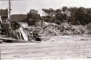 1986. július 30. Budapest, újpesti felfordulás a metró építkezések idején, várostörténeti felvételek...