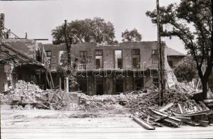 1986. július 30. Budapest, újpesti felfordulás a metró építkezések idején, várostörténeti felvételek...