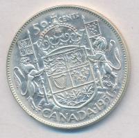 Kanada 1951. 50c Ag "VI. György" T:2
Canada 1951. 50 Cents Ag "George VI" C:XF