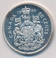 Kanada 1966. 50c Ag "II. Erzsébet" T:1- (eredetileg PP) 
Canada 1966. 50 Cents Ag "E...