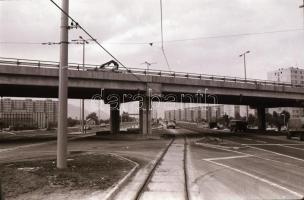 1984. október 2. Budapest, próbajárat az 1-es villamos vonalán, 35 db szabadon felhasználható, vinta...