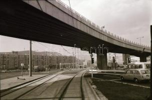 1984. október 2. Budapest, próbajárat az 1-es villamos vonalán, 35 db szabadon felhasználható, vinta...